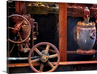 Rusty antique motor