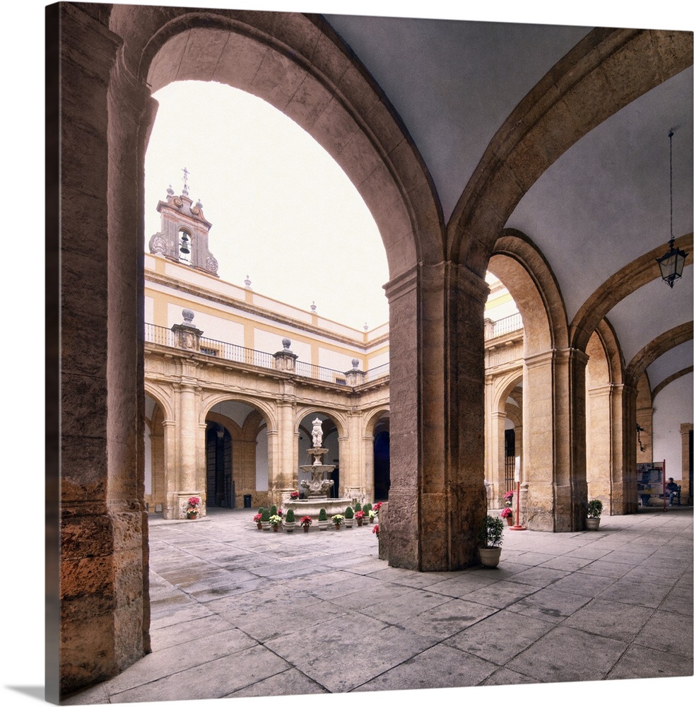 Courtyard, University of Seville (former Royal Tobacco Factory), Seville, Spain