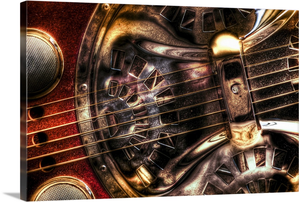 A six string blues guitar