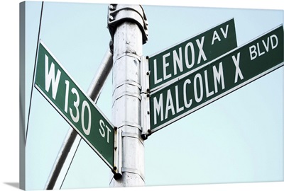 Street Sign in Harlem, New York City