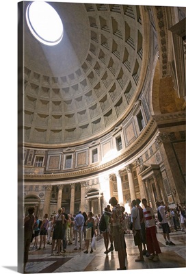 The Pantheon dome with its oculus, Rome