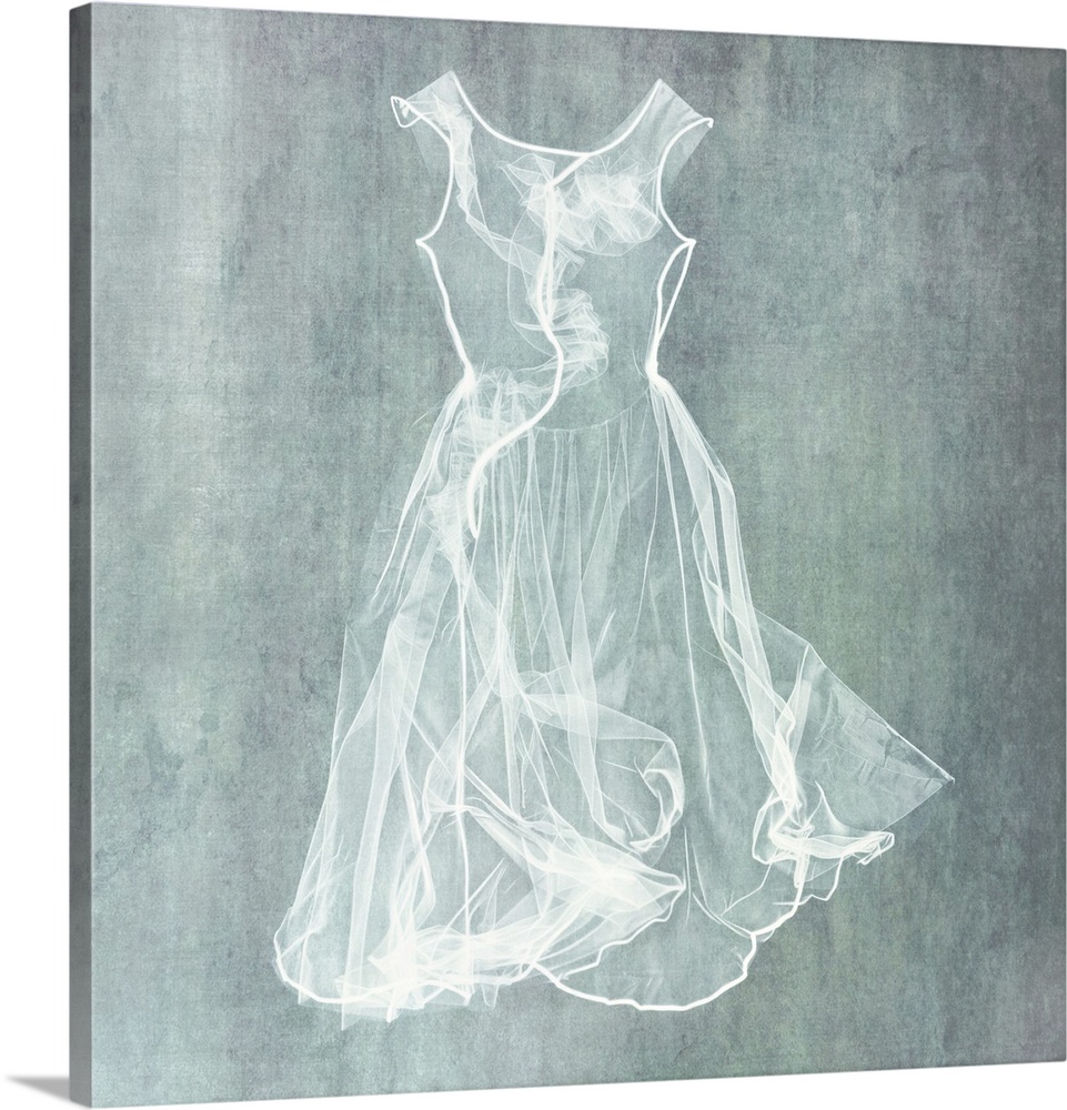 Sheer see through garment in photogram style.