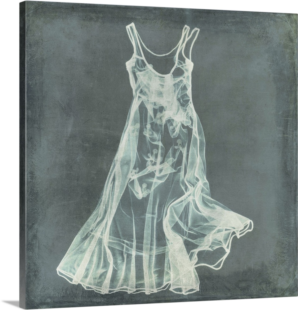 Sheer see through garment in photogram style.