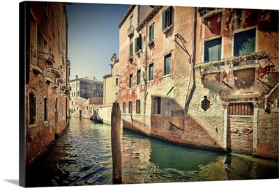 Typical Venetian houses, Cannaregio, Venice, Italy