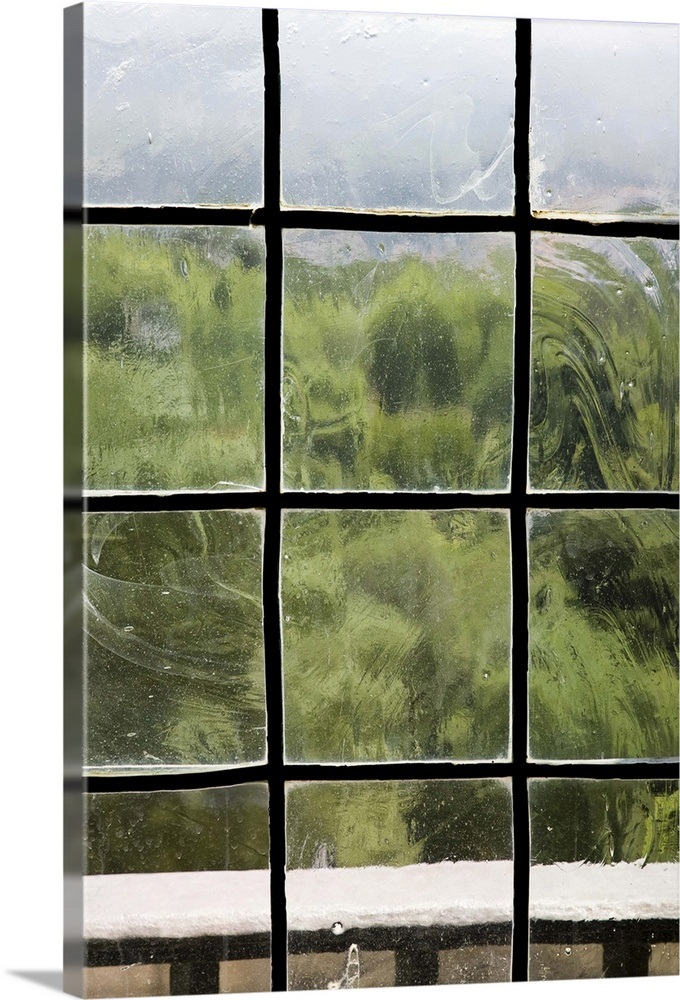 View through old window panes Wall Art, Canvas Prints, Framed Prints