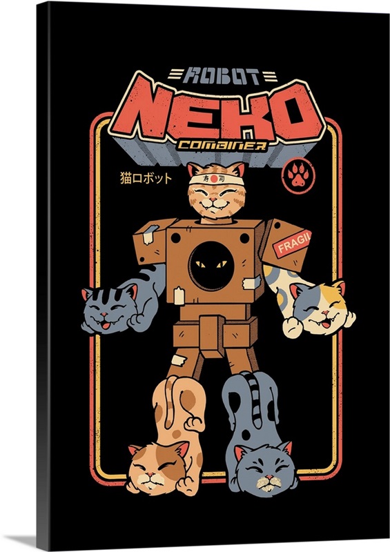 Robo Cat Combiner Great Big Canvas