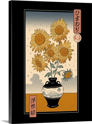 Sunflowers Ukiyo-E