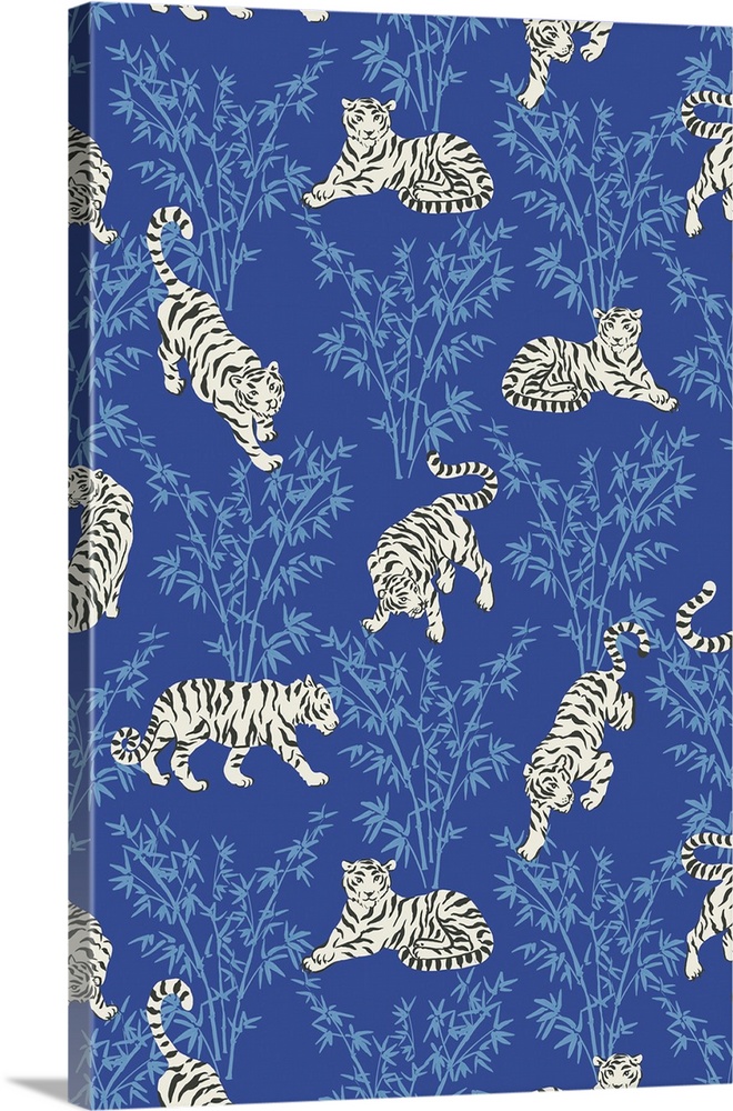 Blue Bamboo Tigers