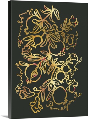 Pomegranate In Gold