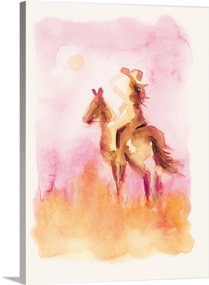 Rider In Pink