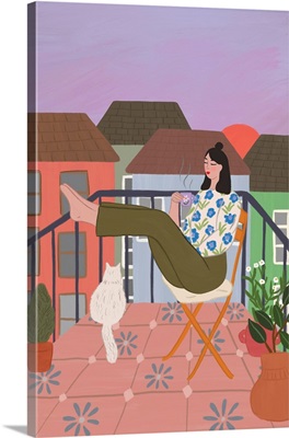 Sunset At The Balcony image thumbnail