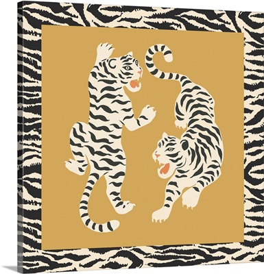 Tigers On Gold