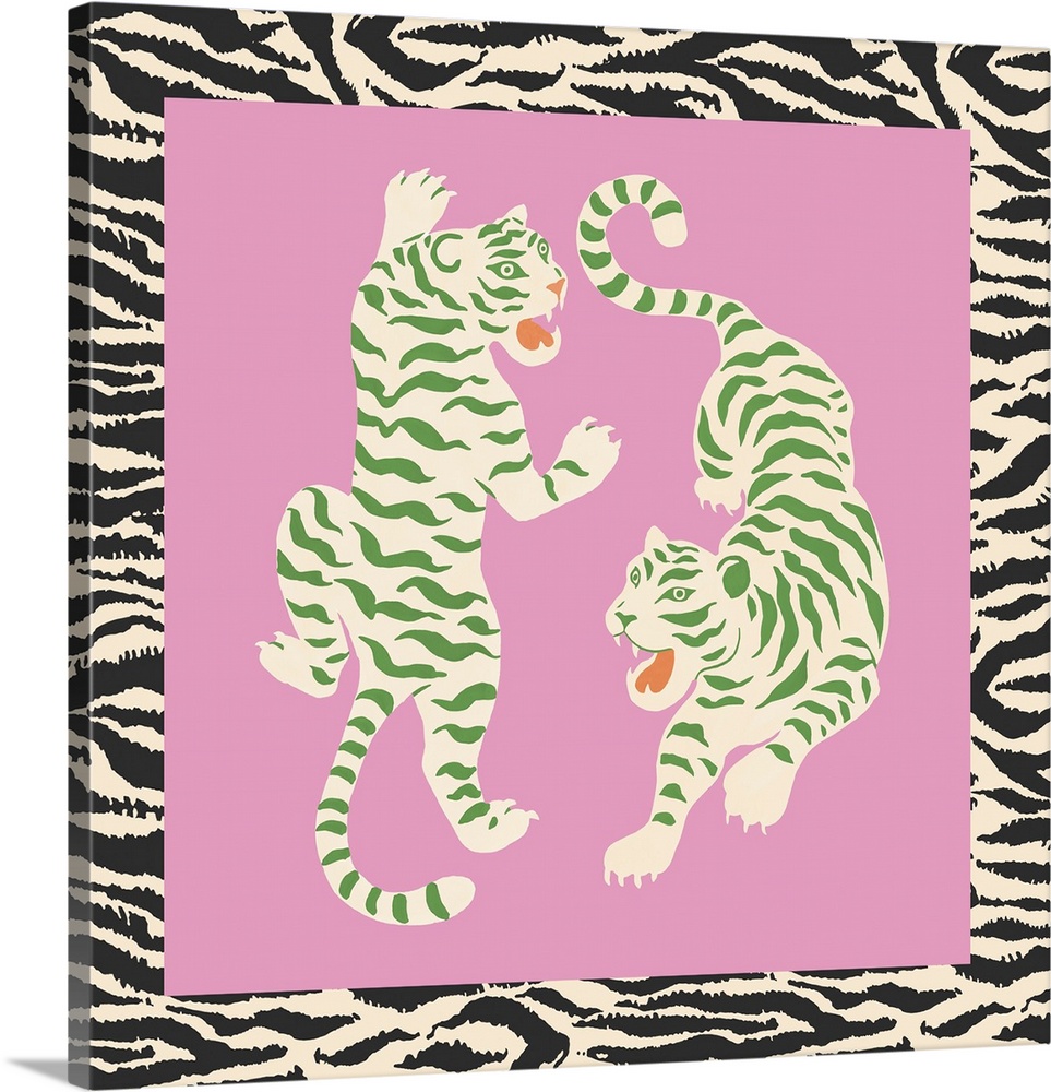 Tigers On Pink