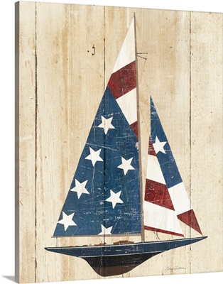 American Flag Sailboat