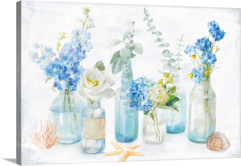 Beach Cottage Florals I