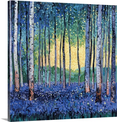 Birch Forest Flower Garden