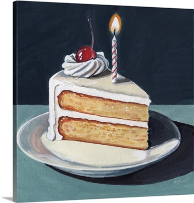 Birthday Slice With Cherry