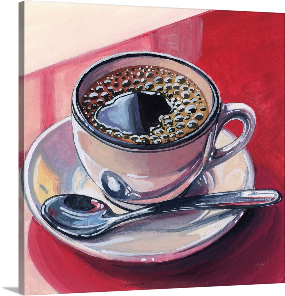 Black Coffee On A Counter