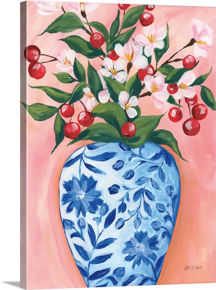 Blooming Cherry Vase