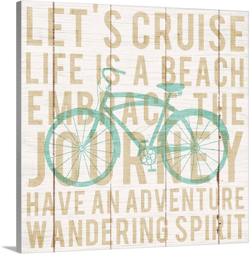 "Let's Cruise Life is a Beach Embrace  the Journey Have an Adventure Wandering Spirit"