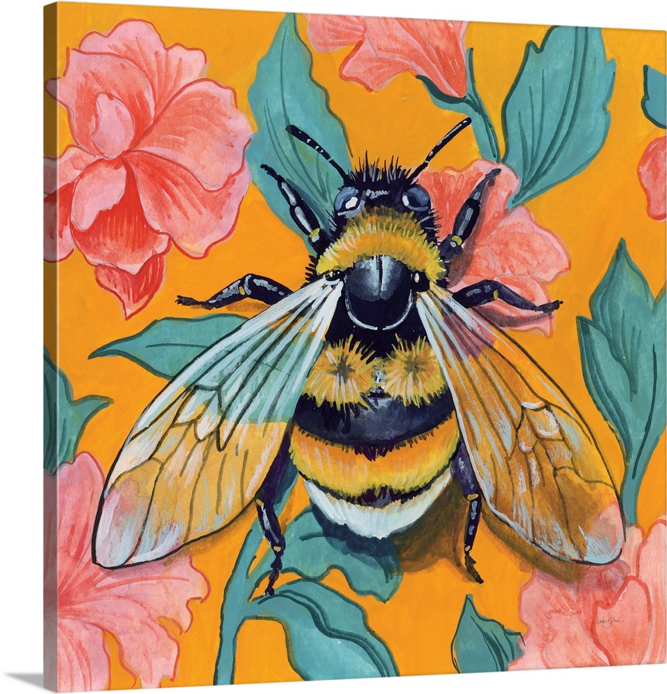 Bumblebee And Flower Wallpaper