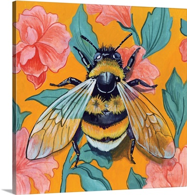 Bumblebee And Flower Wallpaper