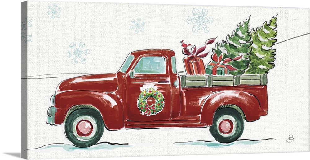 Christmas in the Country iv - Wreath Truck Crop