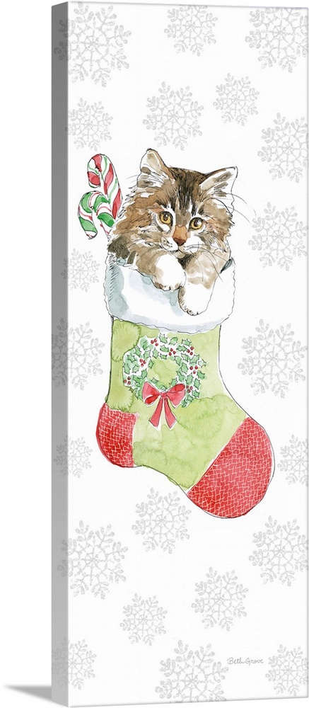 Christmas Kitties IV Snowflakes