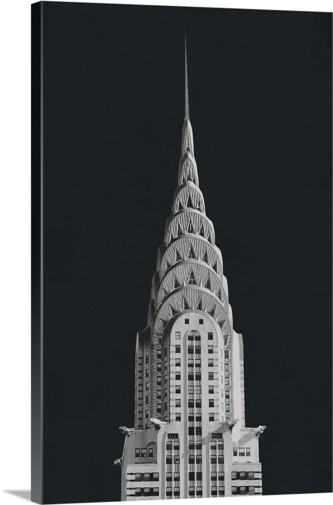 Chrysler Building On Black