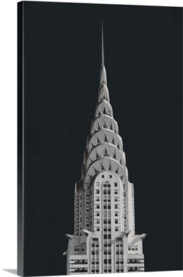 Chrysler Building On Black