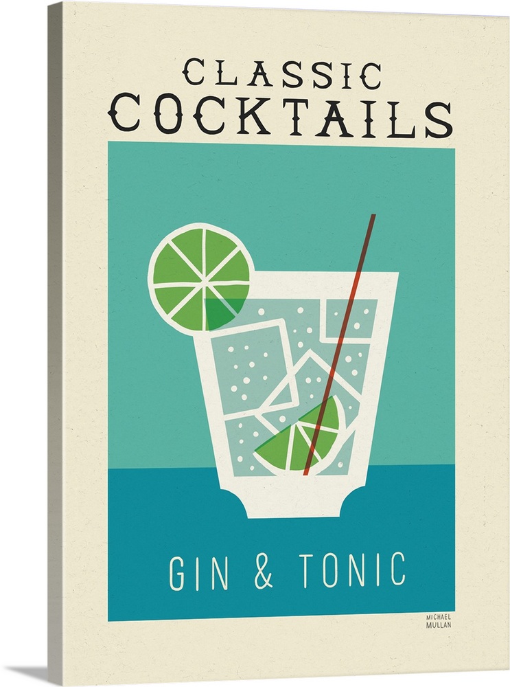 Classic Cocktails Gin And Tonic