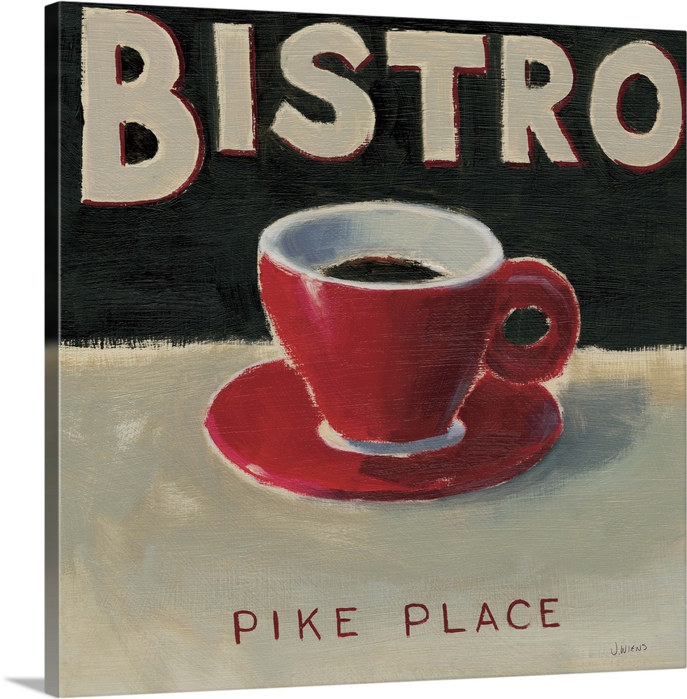 Contemporary Bistro sign for Pike Place.
