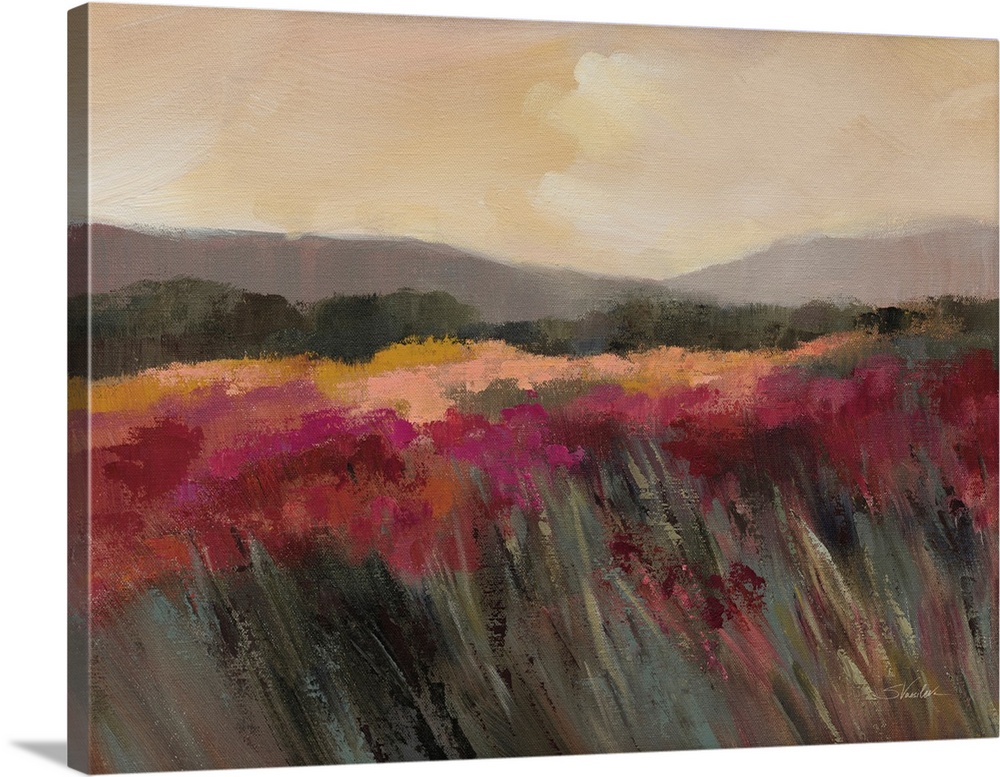 Coral And Magenta Meadow
