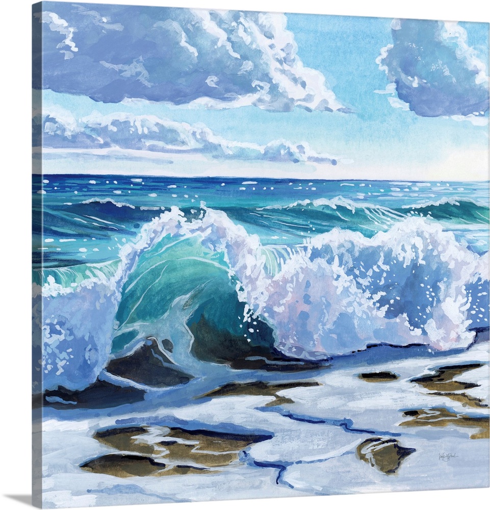 Curling Wave On Shore