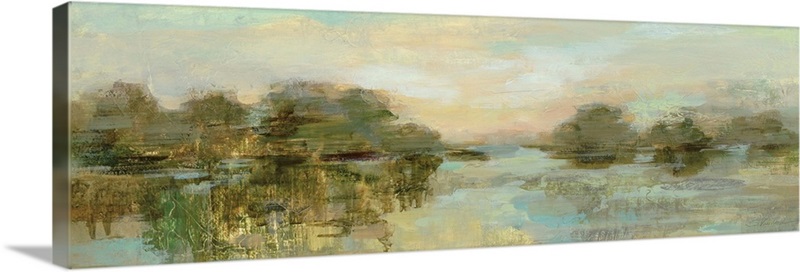 Dreamy Lake Green Crop | Great Big Canvas