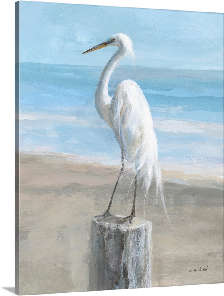 Egret by the Sea