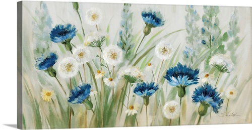 Fleurs Des Champs Crop Canvas Wall Art
