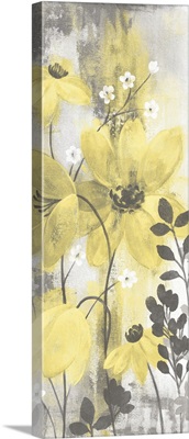 Floral Symphony Yellow Gray Crop II