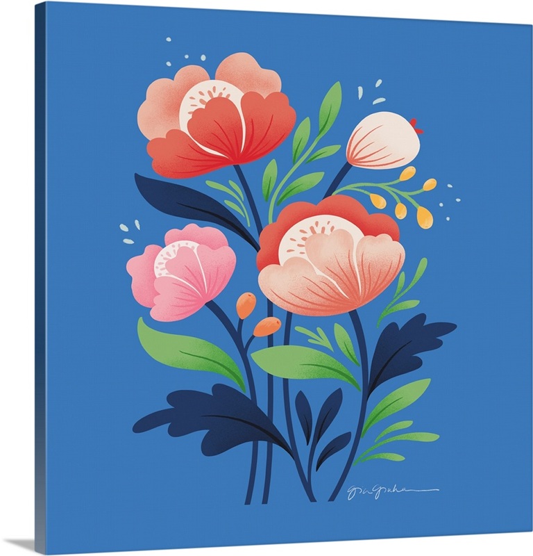 Flower Field II Bright | Great Big Canvas