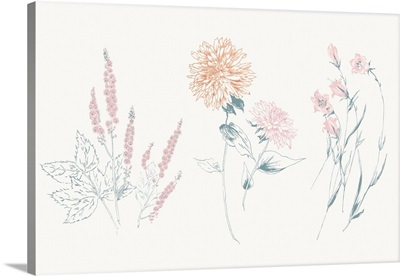 Flowers on White VIII Contemporary