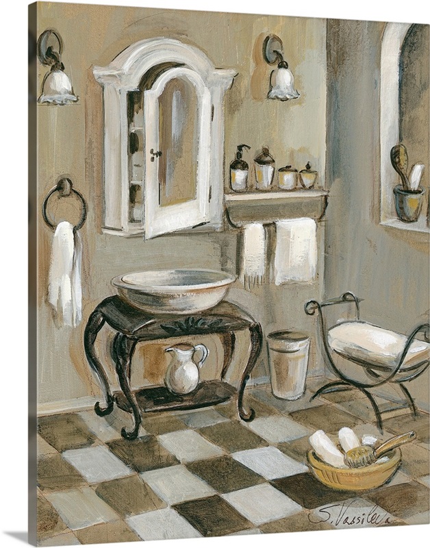 French Bath IV Wall Art, Canvas Prints, Framed Prints, Wall Peels