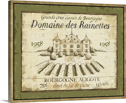 French Wine Label III Wall Art, Canvas Prints, Framed Prints, Wall ...