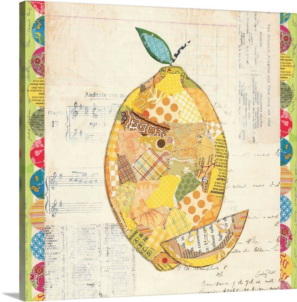 Fruit Collage II Lemon Wall Art, Canvas Prints, Framed Prints, Wall