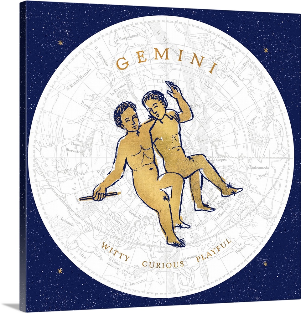 Gilded Zodiac Gemini