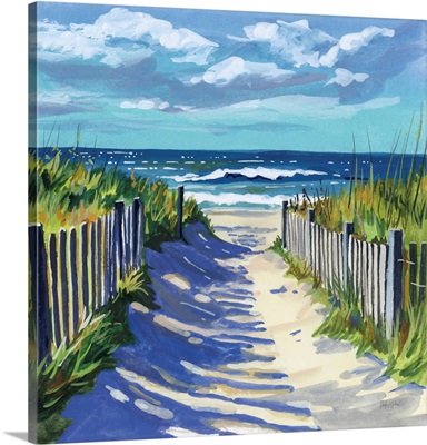 Grassy Path To The Beach I