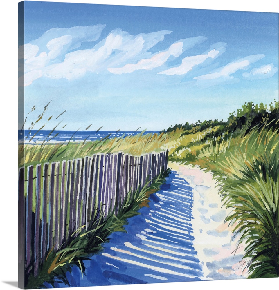 Grassy Path To The Beach II