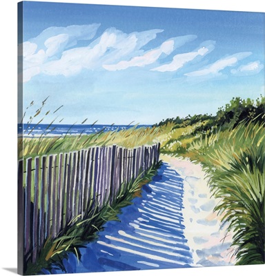 Grassy Path To The Beach II