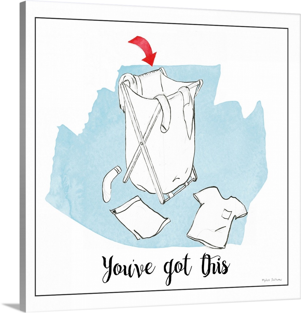 A humorous design about home improvement featuring laundry and the text 'You've Got This'.