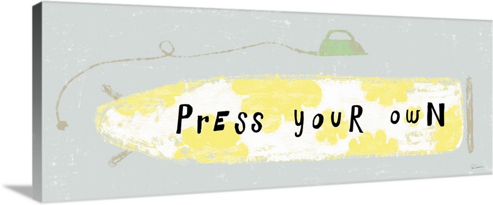 "Press Your Own" ironing board decor