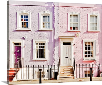 London Pink Purple Houses